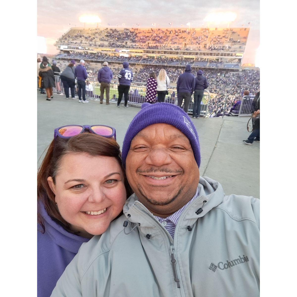 GO CATS! Proof he won't burn in purple. October 2023