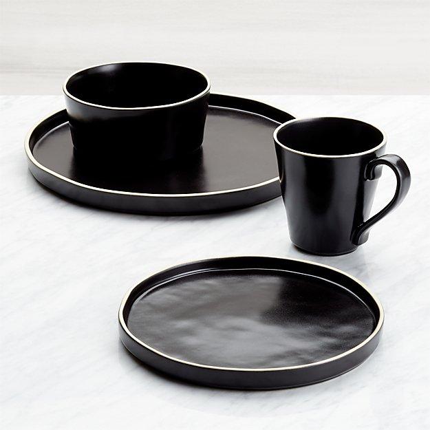 Sloan 4-Piece Black Place Setting