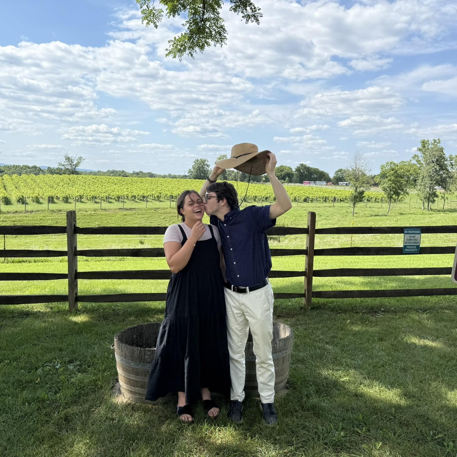 Luke came to visit me in Maryland and we went to a Vineyard with friends!