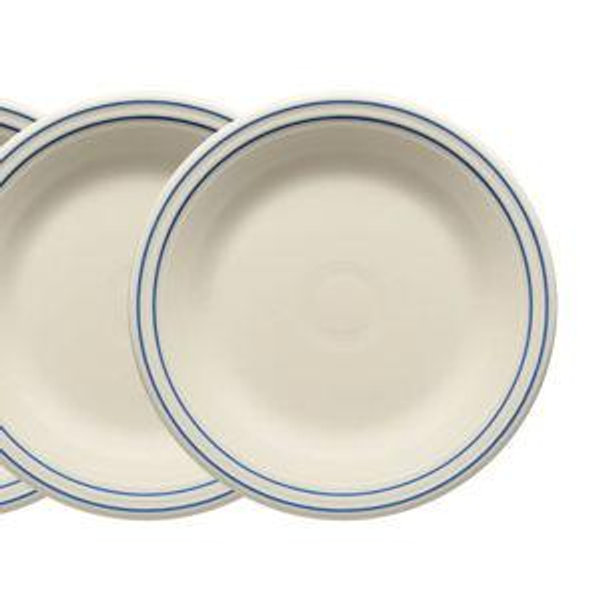 Dinner Plates Americana Lapis Band Set of 4 Classic Rim 10 1/2-Inch