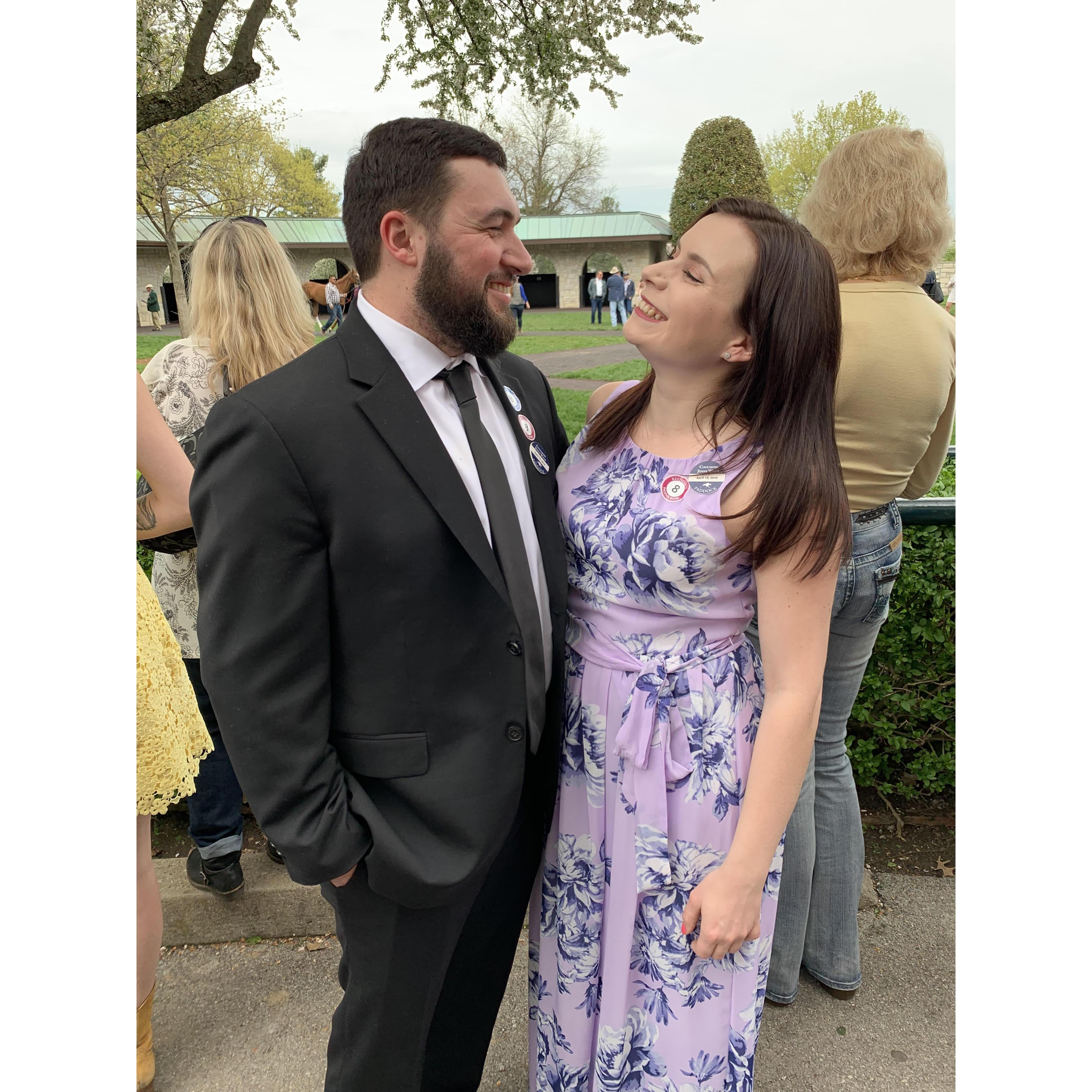 Keeneland the day Princess Warrior ran in the QEII