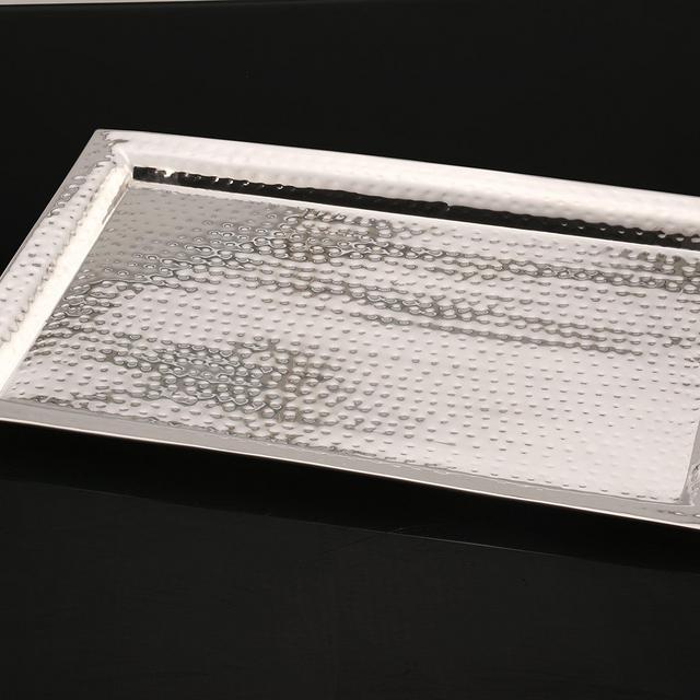 Stainless Steel Hammered Serving Tray