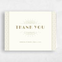 Beige Wedding Thank You - Baker
