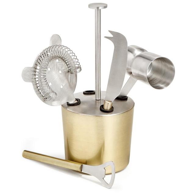 Martha Stewart Collection Gold-Tone 5-Pc. Bar Tool Set, Created For Macy's