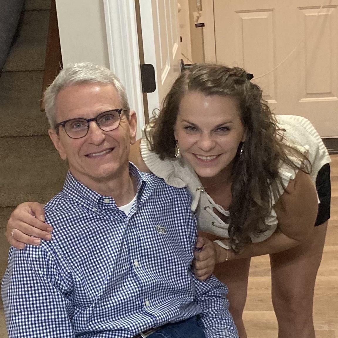 Mom's birthday party with my Dad