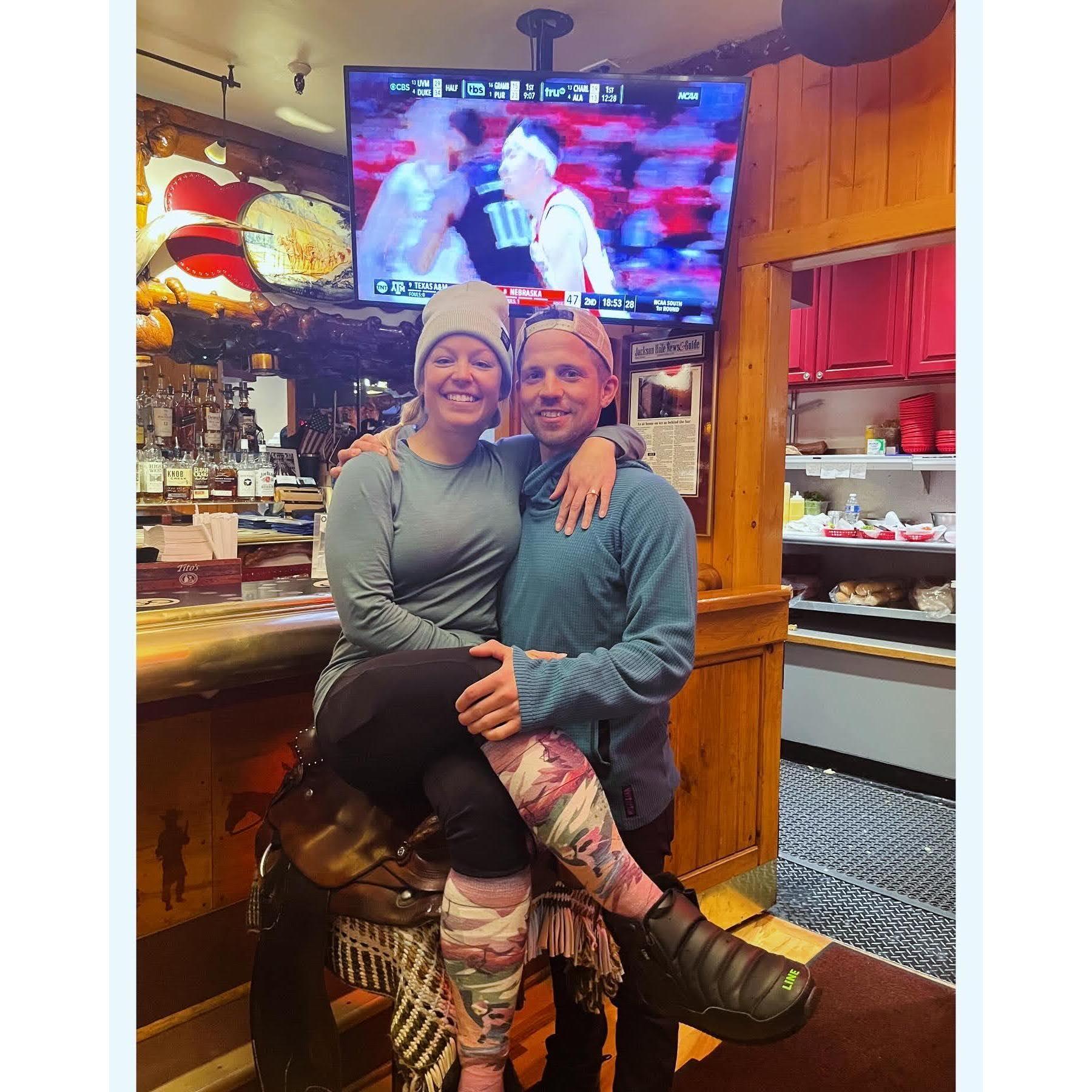 Million Dollar Cowboy Bar for celebratory drinks
