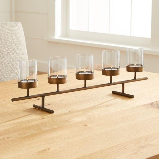 Asta Brass Tea Light Centerpiece