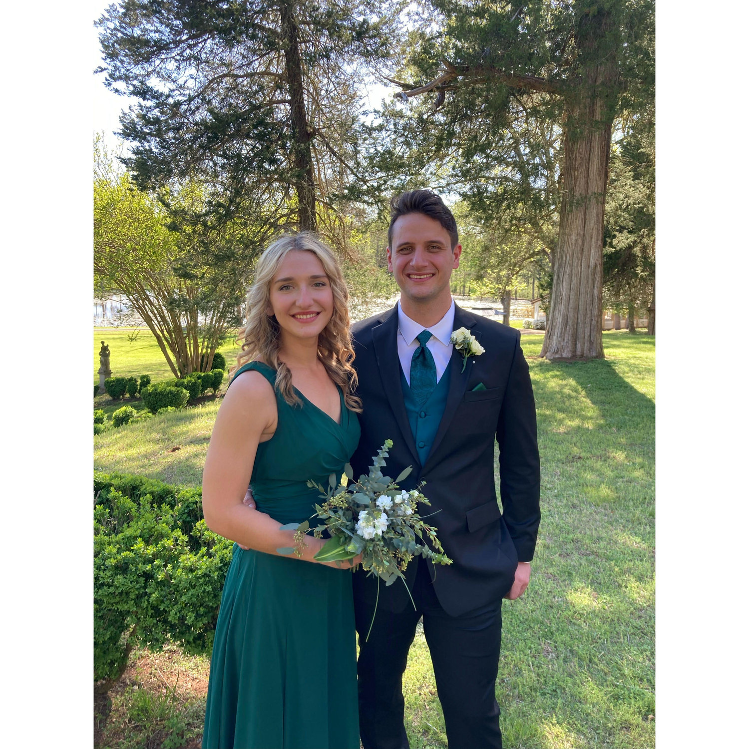 Bridesmaid and groomsman at Chris and Morna's beautiful wedding... little did we know we would be bride and groom a couple years later!