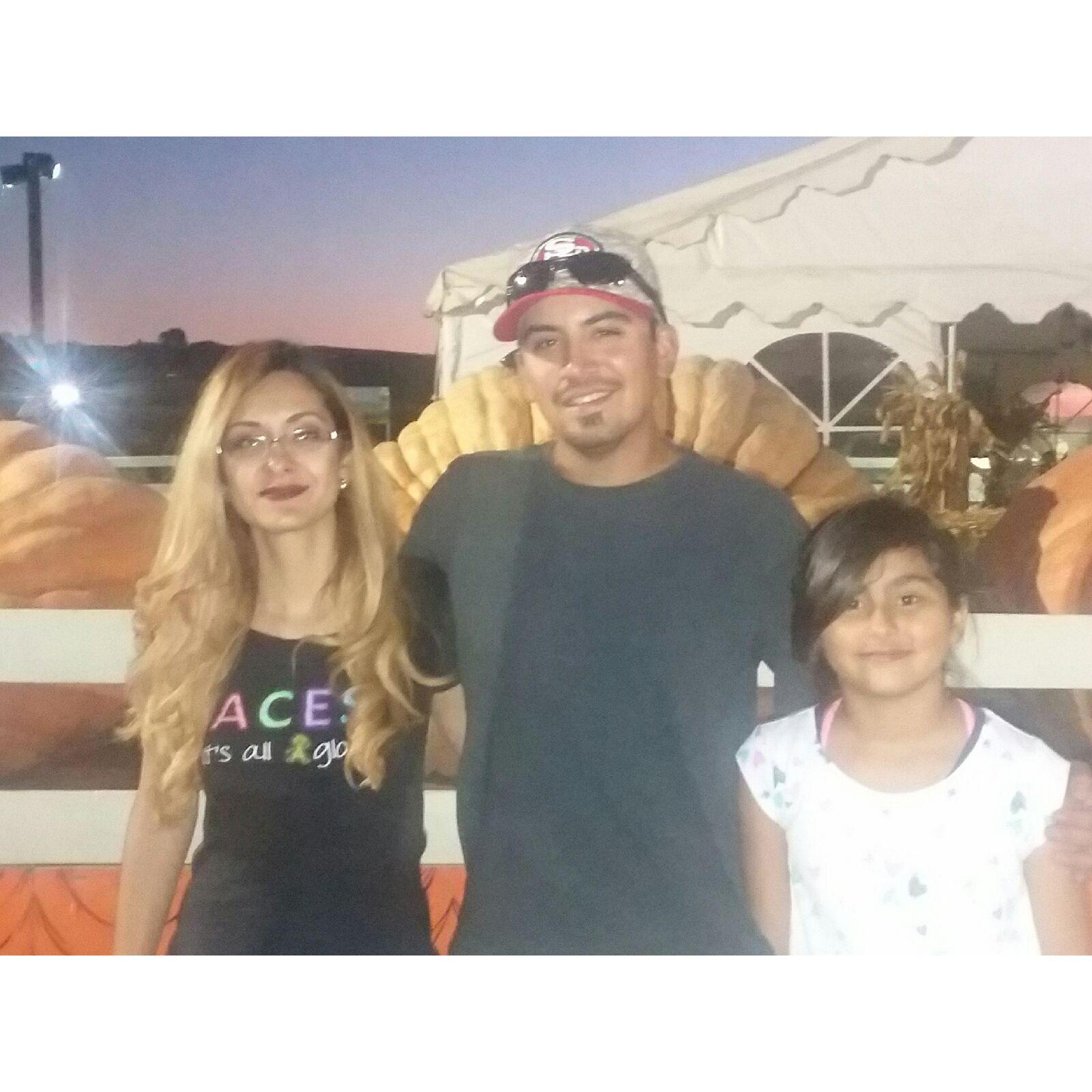 At Uesugi Pumpkin Patch with Jenna