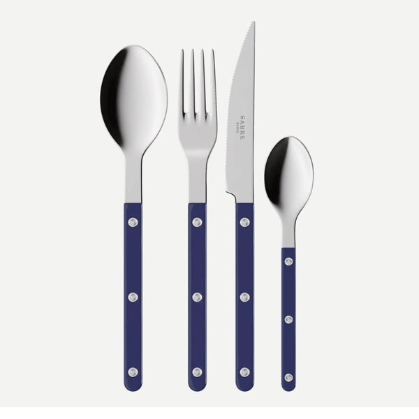 Bistrot Solid, Navy blue - 24 pieces cutlery set