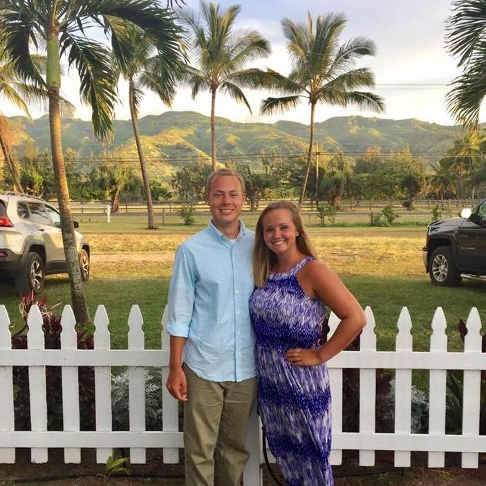 July 2017; Celebrating the new couple (Drew and Layne) in Hawaii!