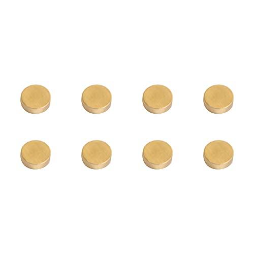 Refrigerator Magnets, 0.6", Brass, Office Magnets,Whiteboard Magnets, 8 Pack,Cristmas Gift