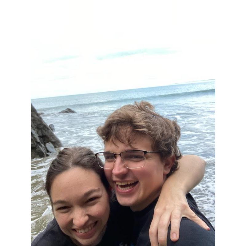Us at the beach.