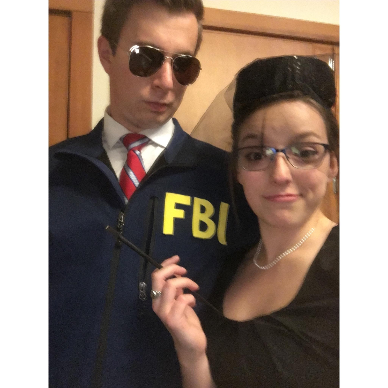 2017 Halloween - Burt Macklin and Janet Snakehole from Parks n' Rec made an appearance in Houghton, MI!