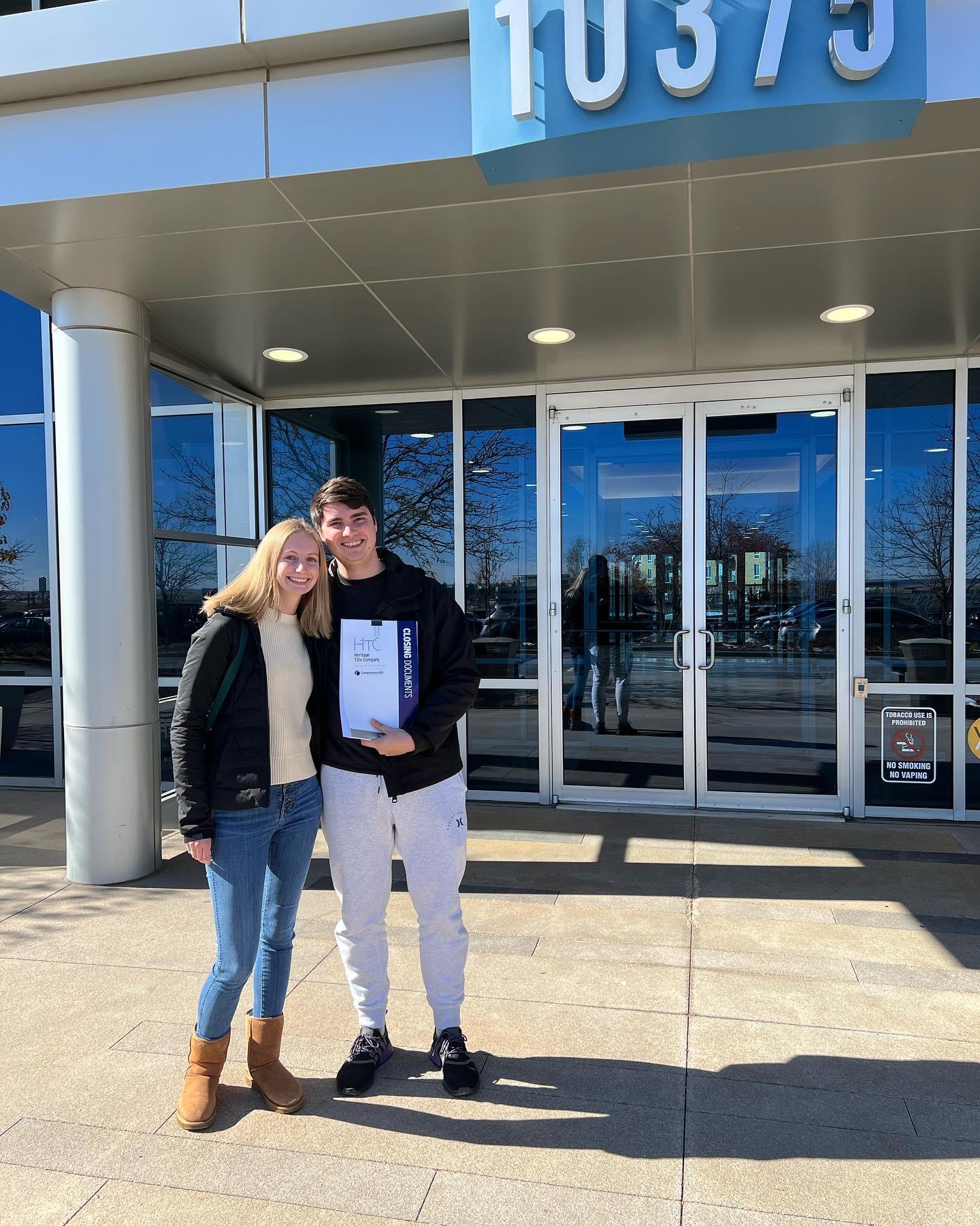 After we bought our first home together!