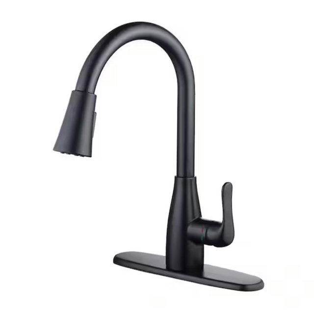 Matte Black Kitchen Sink Faucet