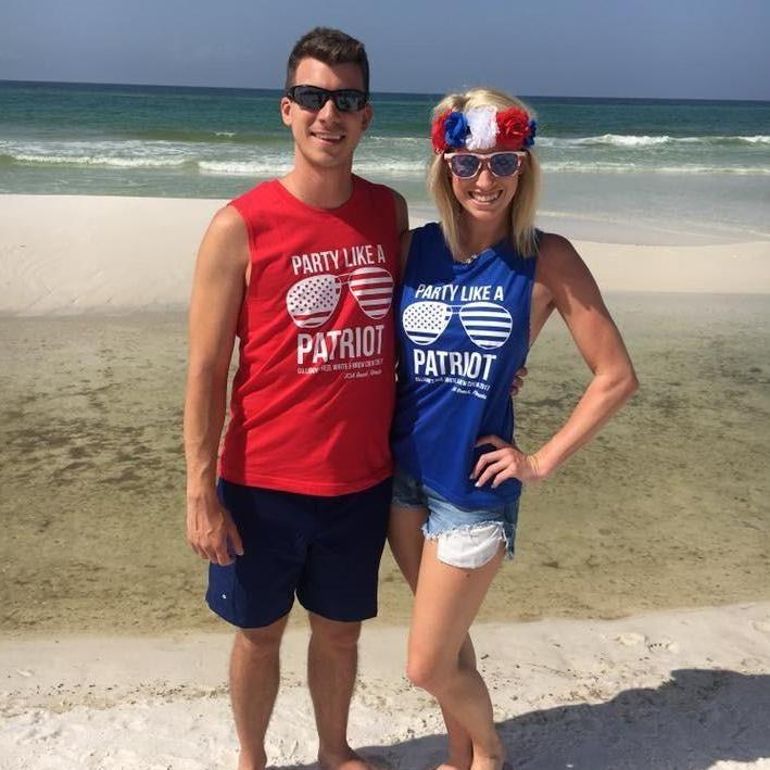 4th of the July in 30A with the Crew! Posing here as "Teddy Boozevelt" and "First Lady Fireball"