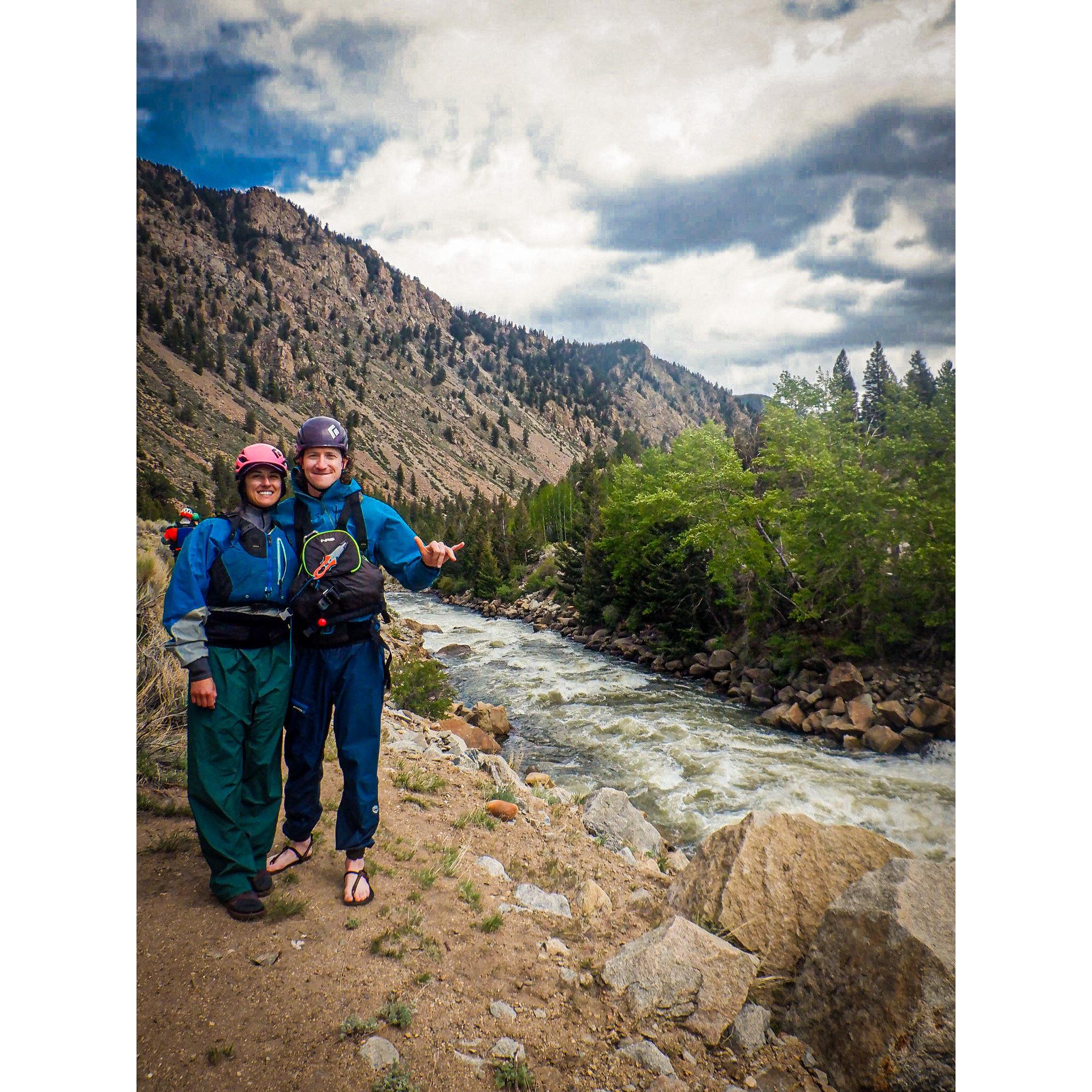 White water rafting on the Arkansas River in Buena Vista, CO.