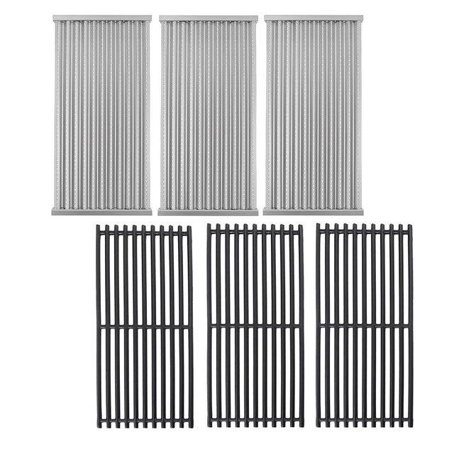 BBQration 17" Grill Grates and Emitter for Charbroil TRU Infrared 3-Burner 463242516 466242515 466242516 466242615 466242616 463355220 463342420 Grill Parts for Charbroil Grill Replacement Parts