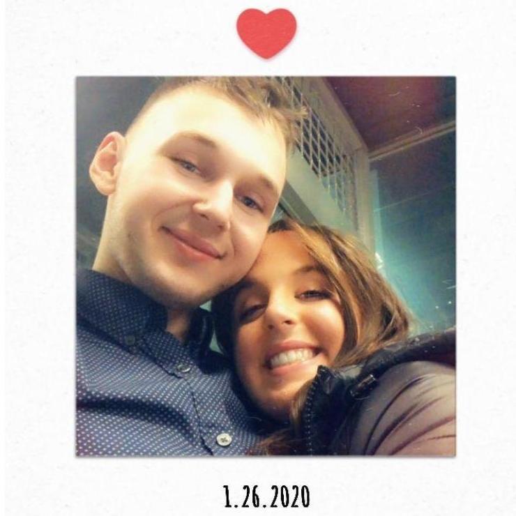 Our first picture together at our first date, seeing "Lion King" on Broadway! Shamus surprised Bianca with 4th row seats!