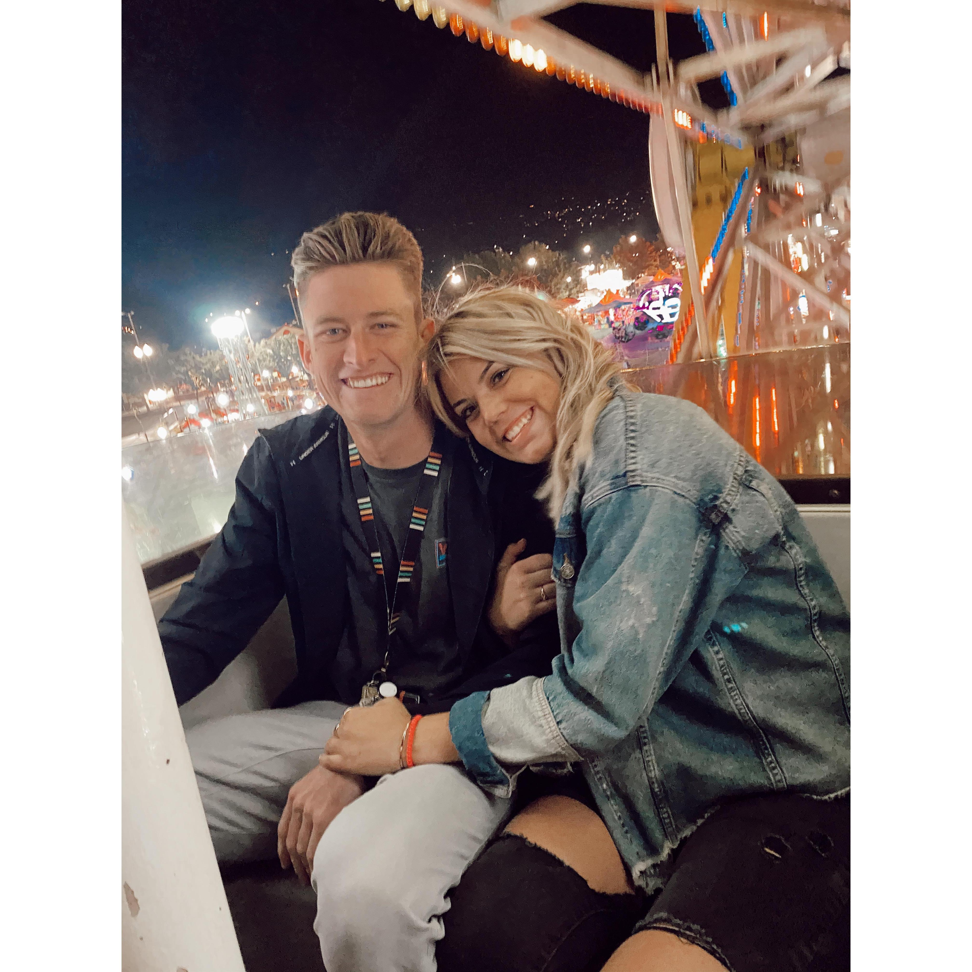 This is my very first picture with Trevor on a date to the fair! Where we first held hands!