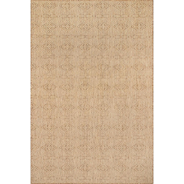 Nuloom Chandler Trellis 5x8 Indoor/Outdoor Area Rug for Living Room Patio Deck Front Porch Kitchen, Brown/Ivory