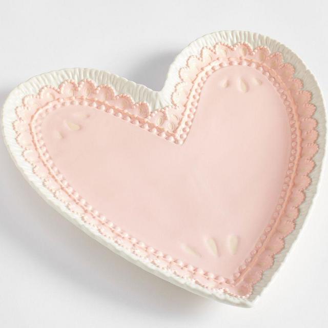 Cookie Heart Serving Platter - Pink