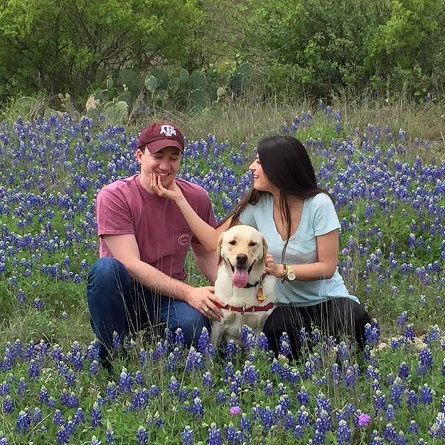 The only blue bonnet picture of us ever! So glad Lindsay Nallie let us use the beautiful Margo in this picture!
