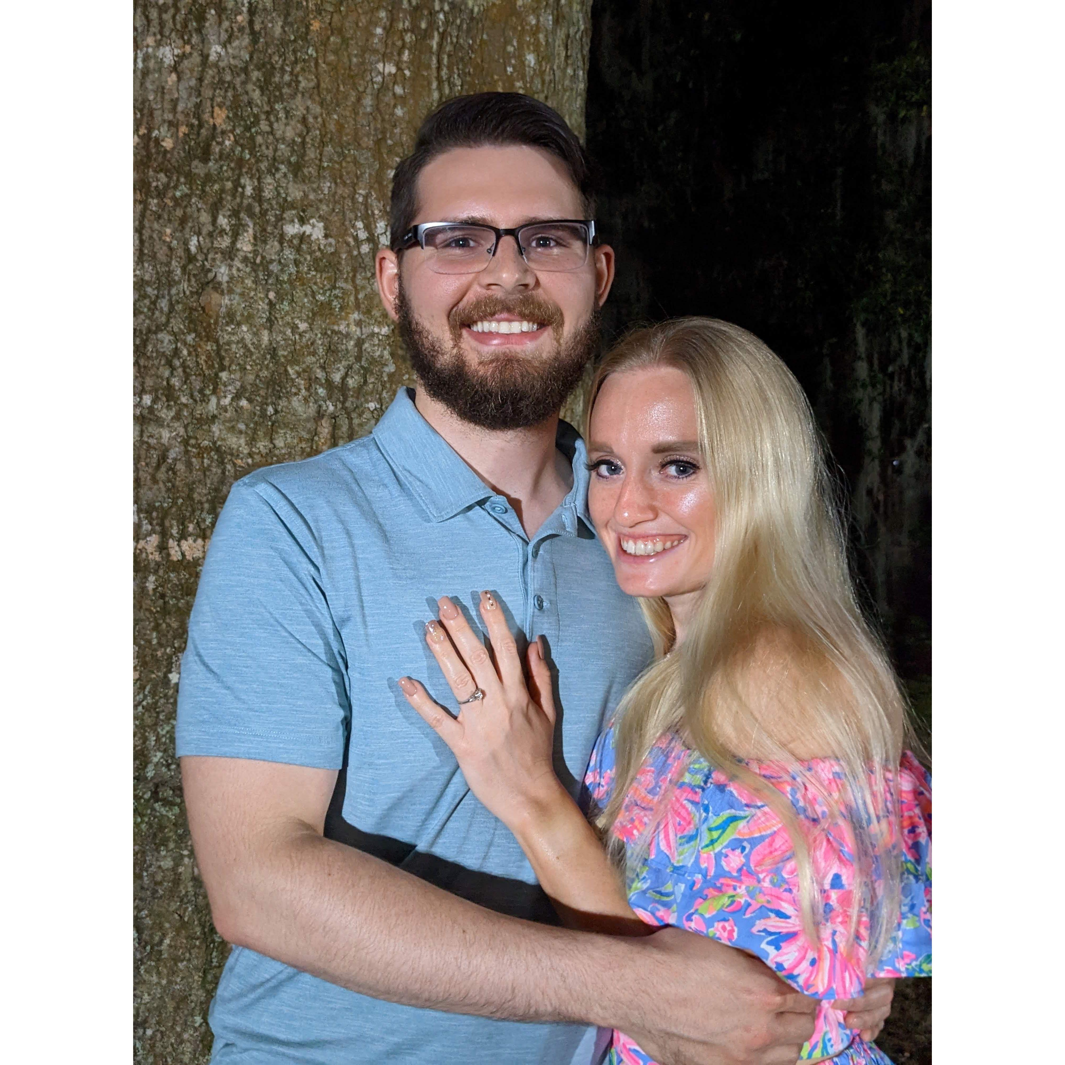 April 2023 right after they got engaged.