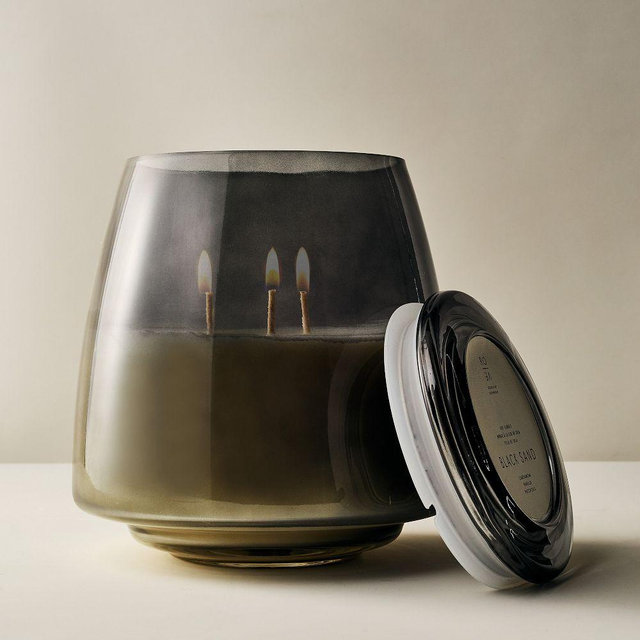 Rove Homescent, Large Glass Candle, 35 oz, Patchouli & Sandalwood