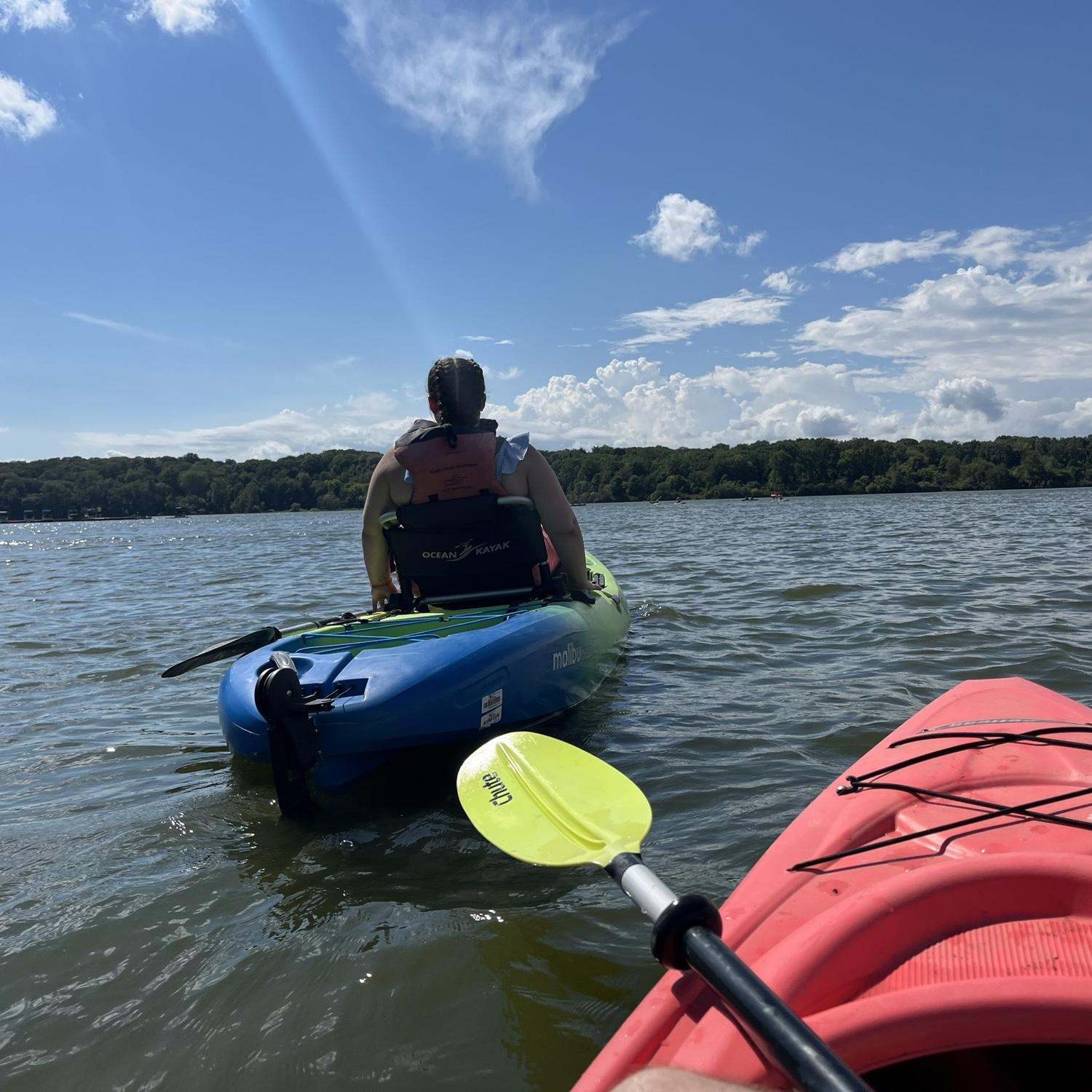 Kayaking at Eagle Creek!