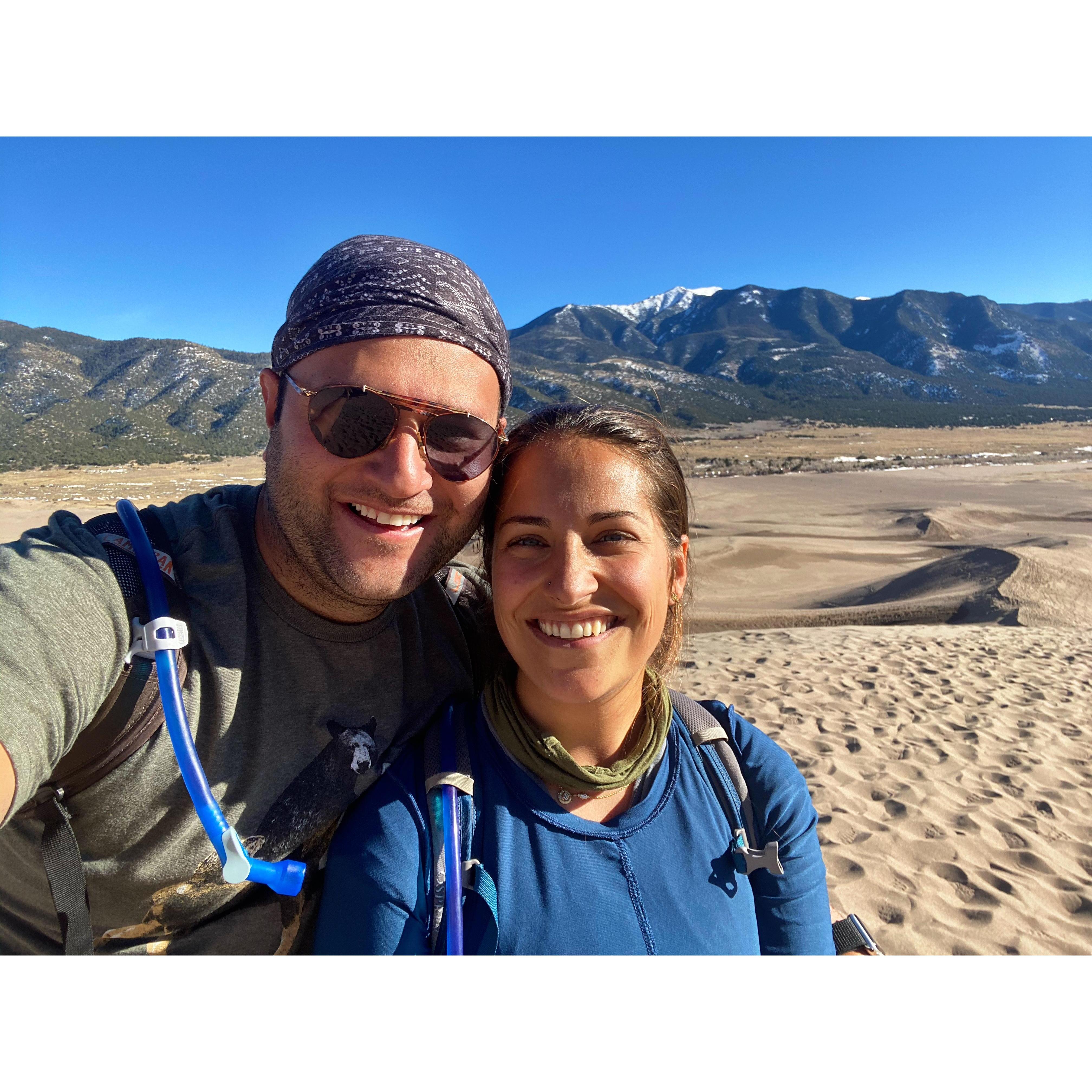 On the way out of Colorado, we stopped by the Great Sand Dunes!