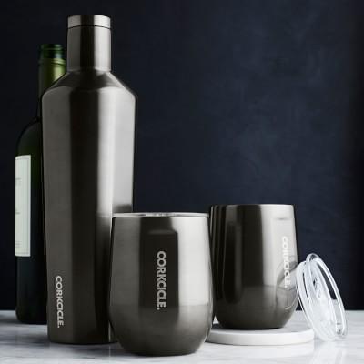 Corkcicle Insulated 25-Oz. Beverage Canteen & Stemless Wine Glass Set