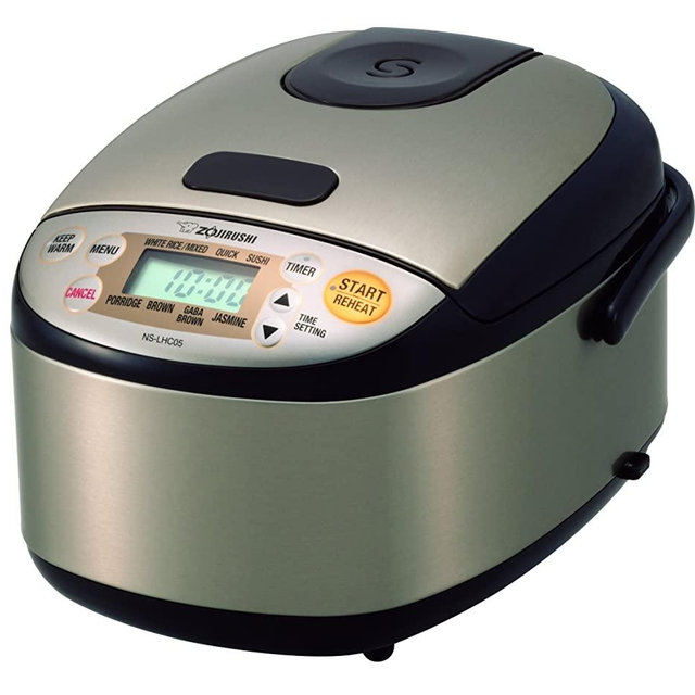 Zojirushi NS-LHC05XT Micom Rice Cooker & Warmer, Stainless Dark Brown