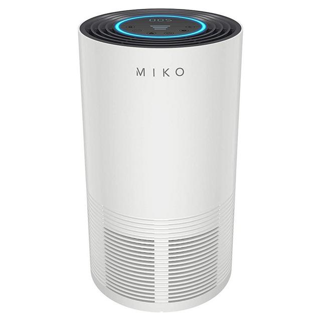 MIKO Air Purifier For Home Medical Grade H13 True HEPA Air Cleaner For Asthma, Viruses and Allergies, Removes 99.97% of Particles, Covers 970 Sqft With Air Quality Indicator, 25db Sleep Mode