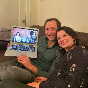 Surprise engagement zoom party!