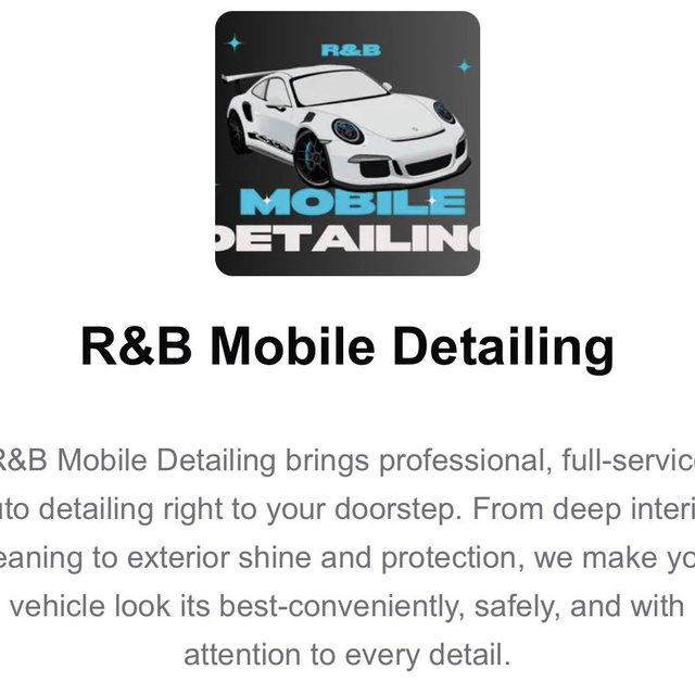 Mobile Interior Detailing Service
