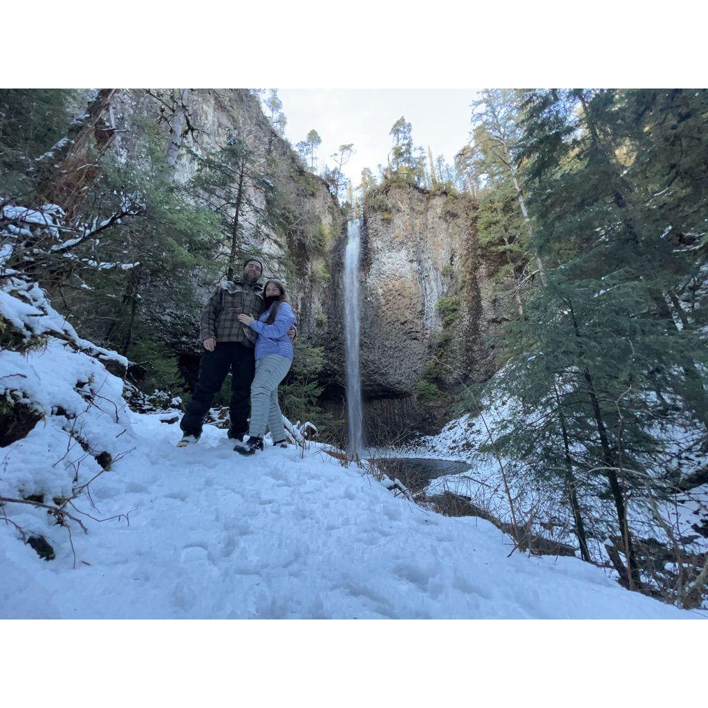 Canoe Point Waterfall south of Craig