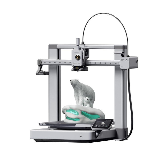 Bambu Lab A1 3D Printer, Support Multi-Color 3D Printing, High Speed & Precision, Full-Auto Calibration & Active Flow Rate Compensation, ≤48 dB Quiet FDM 3D Printers 256 * 256 * 256mm³ Build Volume