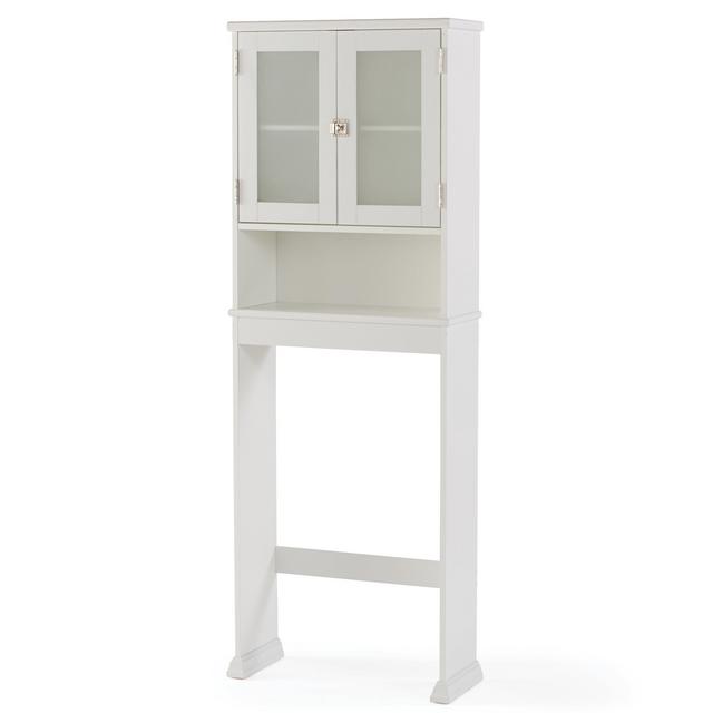 Better Homes & Gardens, Harborough over the Toilet Bathroom Space Saver with Three Fixed Shelves, White