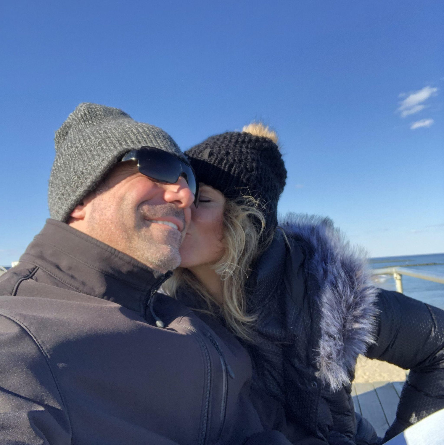 Our first trip to Asbury Park where I snuck a kiss!
