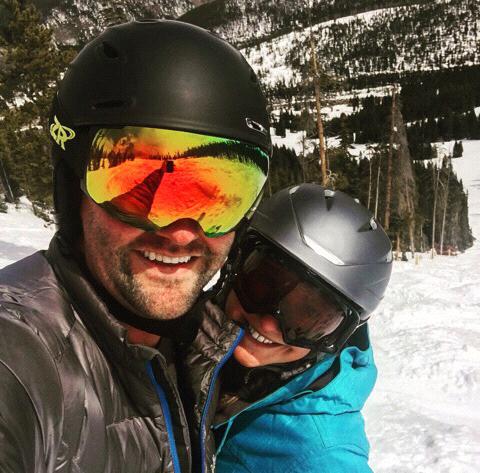 Goofing off like we do best on the slopes!