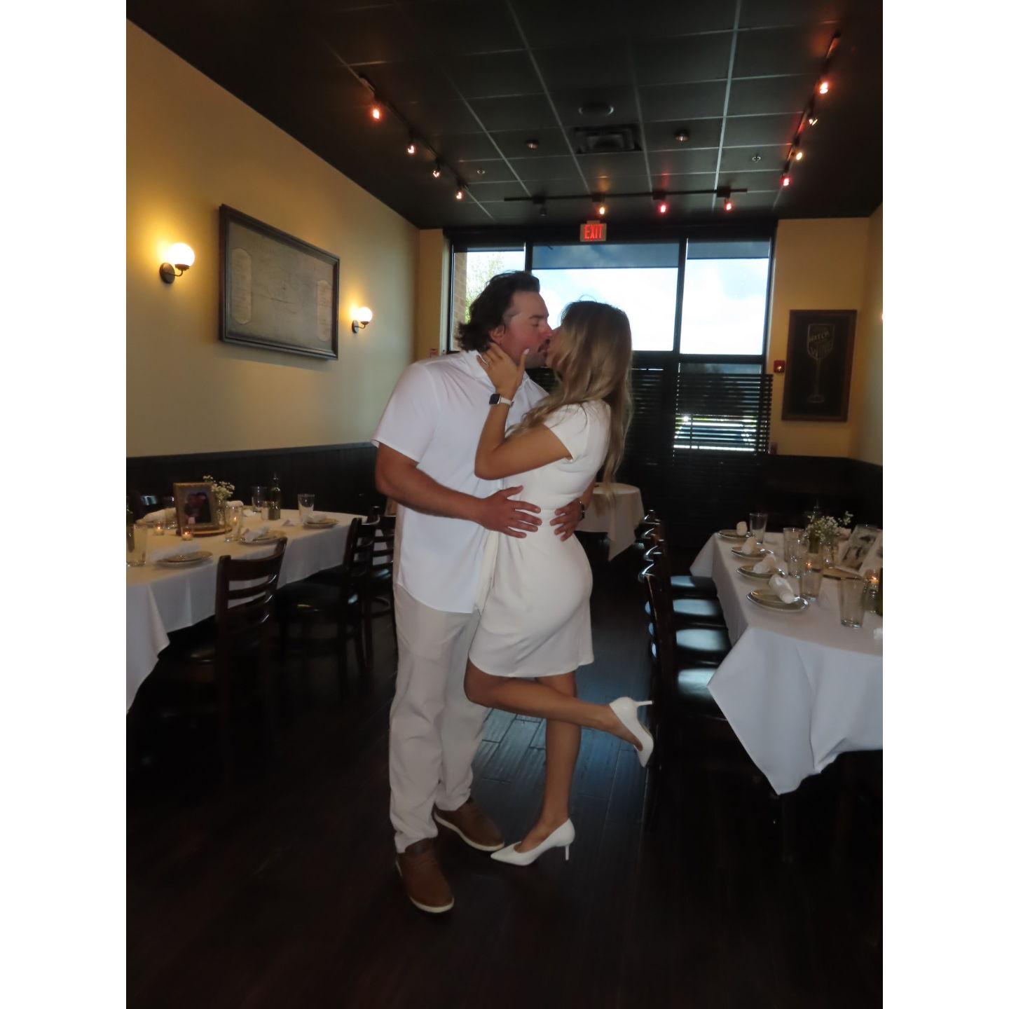 We celebrated our engagement with our closest loved ones.
