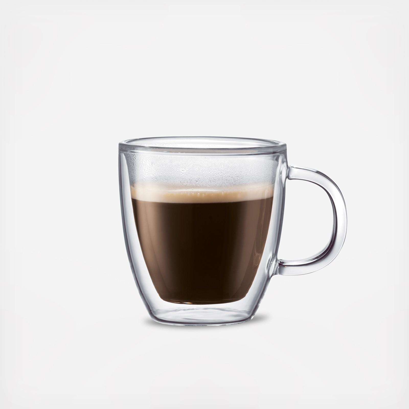 Bodum Bistro Double-Wall Cafe Latte Cup, Set of 2