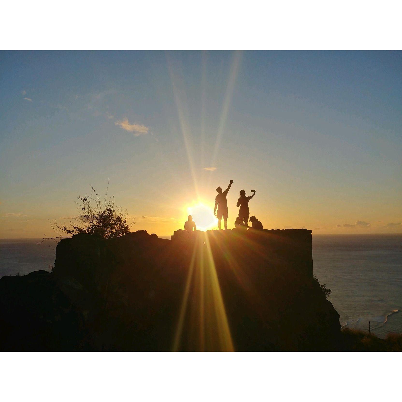 Sunset hike at favorite pillbox