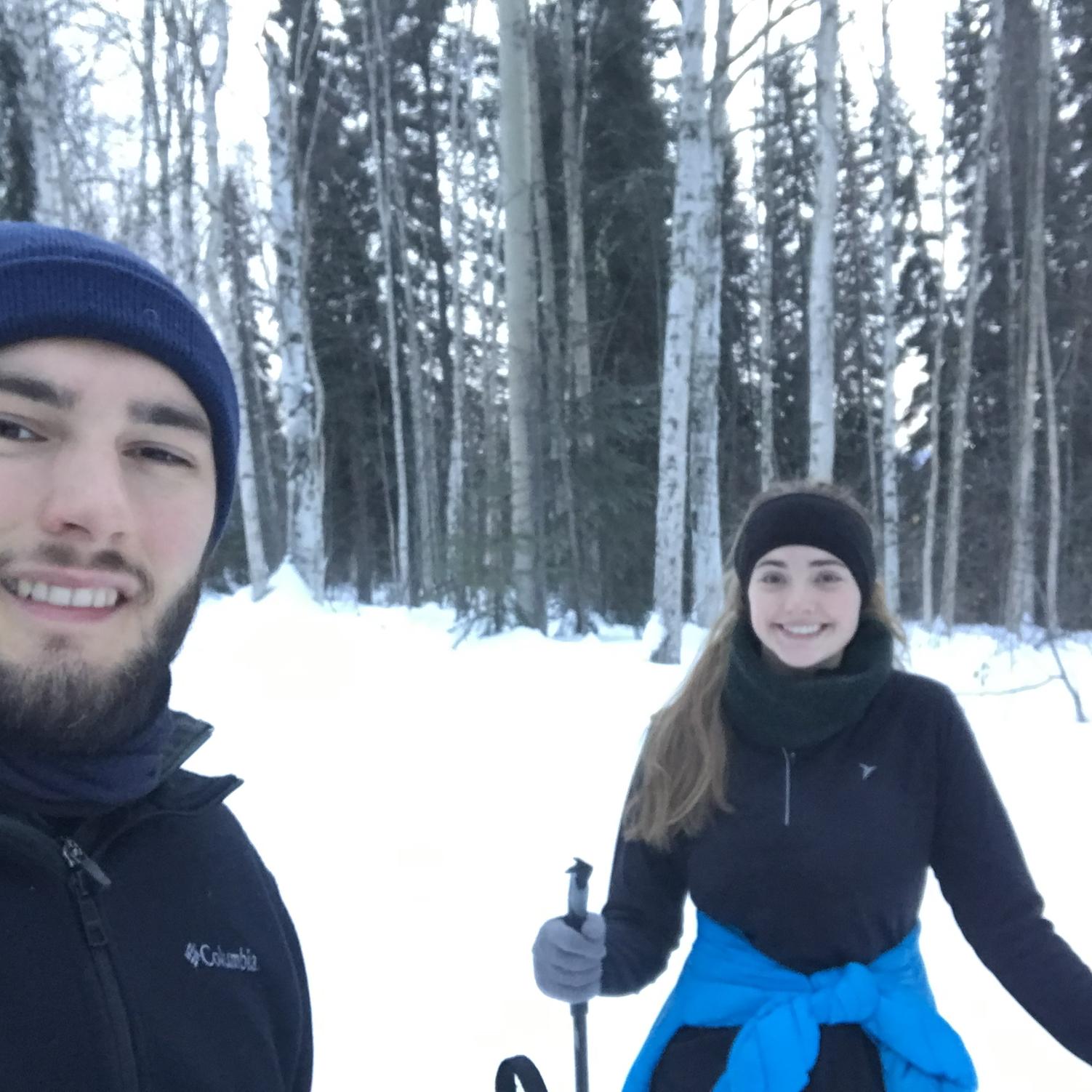 Cross country skiing!