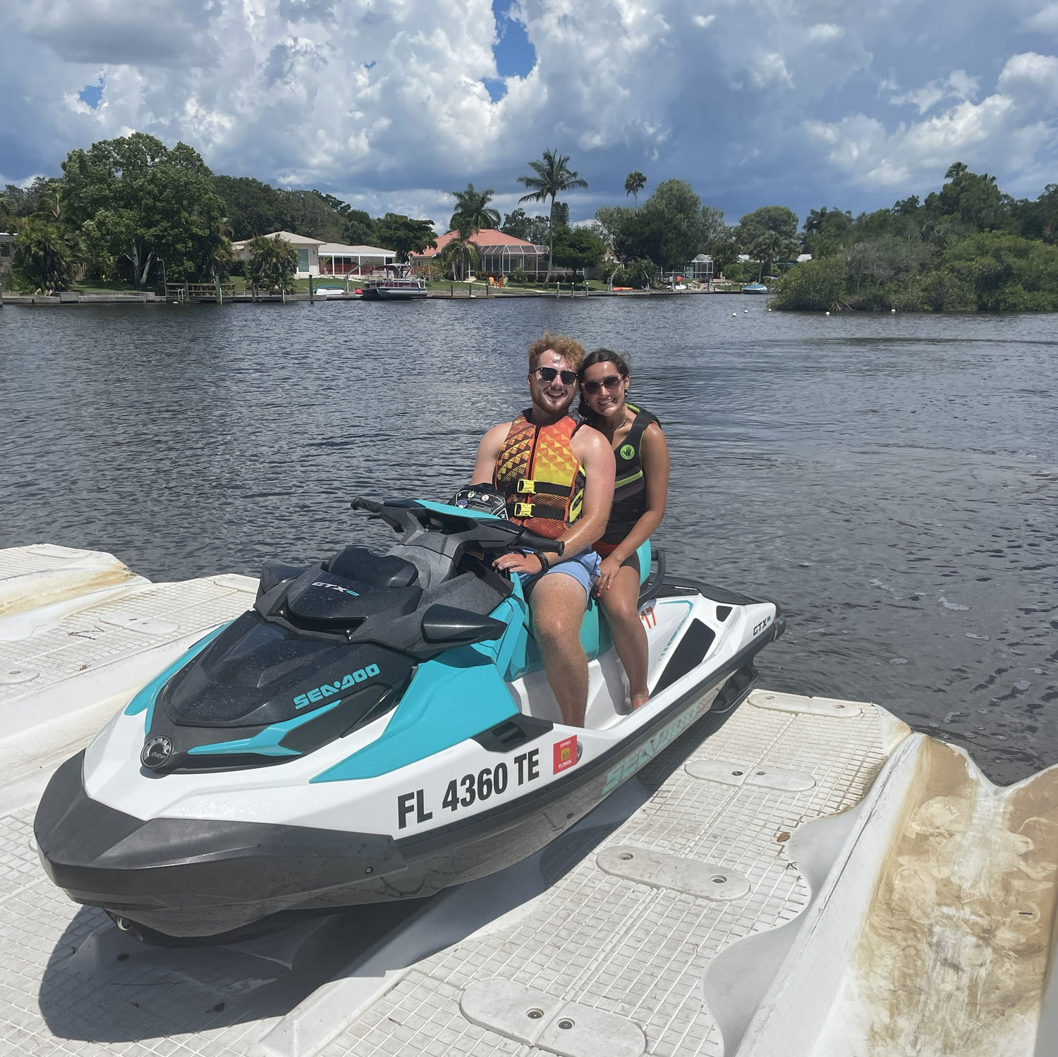 Jet skiing in Siesta Key.