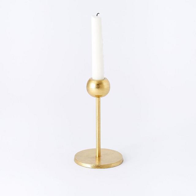 Aaron Probyn Brass Candleholder, Medium, Set of 2