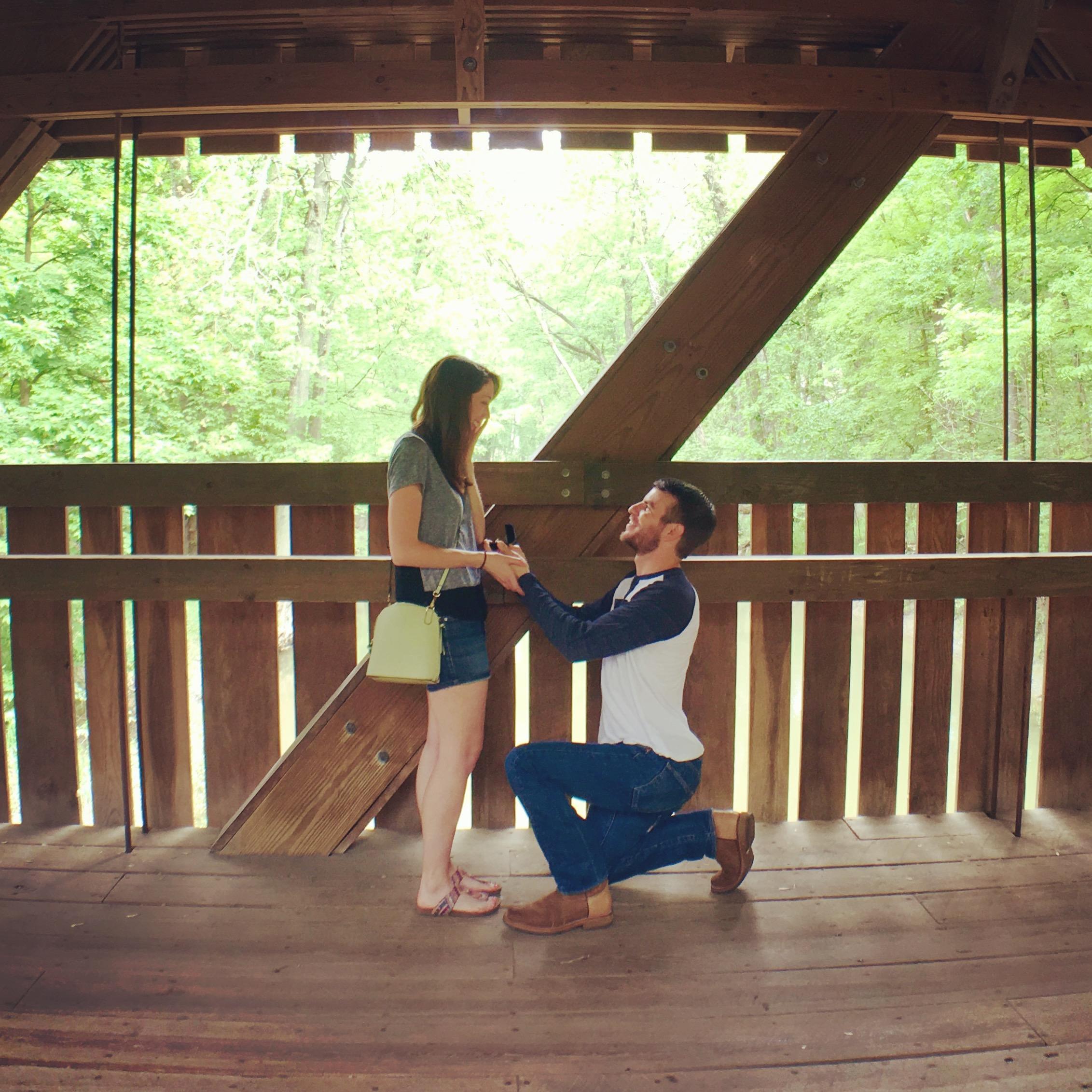 The proposal! Wildwood park May 2018