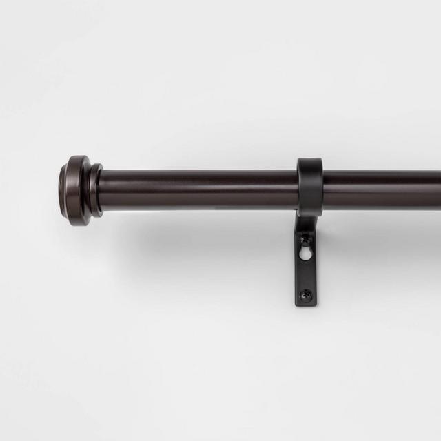 66"-120" Cap Curtain Rod Oil Rubbed Bronze - Threshold™